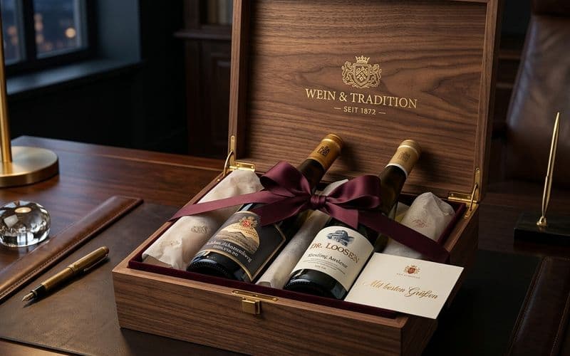 Chai vang Đức hạng sang nhập khẩu làm quà biếu đối tác doanh nghiệp 2024